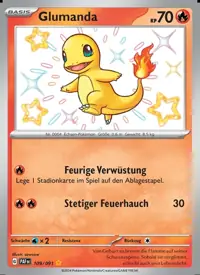 Glumanda 109/091 – Paldeas Schicksale (PAF), Pokémon-Karte Deutsch