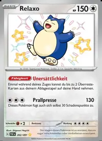 Relaxo 202/091 – Paldeas Schicksale (PAF), Pokémon-Karte Deutsch