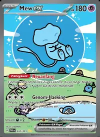 Mew-ex 232/091 – Paldeas Schicksale (PAF), Pokémon-Karte Deutsch