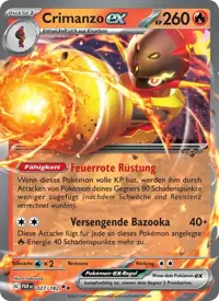 Crimanzo-ex 027/182 – Paradoxrift (PAR), Pokémon-Karte Deutsch