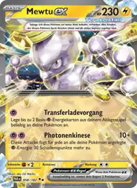 Mewtu-ex 058/182 – Paradoxrift (PAR), Pokémon-Karte Deutsch