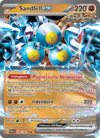 Sandfell-ex 108/182 – Paradoxrift (PAR), Pokémon-Karte Deutsch
