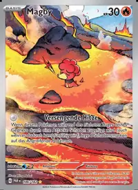 Magby 186/182 – Paradoxrift (PAR), Pokémon-Karte Deutsch