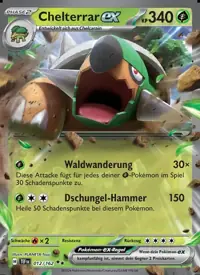 Chelterrar-ex 012/162 – Gewalten der Zeit (TEF), Pokémon-Karte Deutsch
