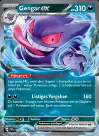 Gengar-ex 104/162 – Gewalten der Zeit (TEF), Pokémon-Karte Deutsch