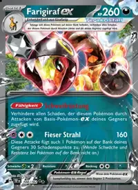 Farigiraf-ex 108/162 – Gewalten der Zeit (TEF), Pokémon-Karte Deutsch