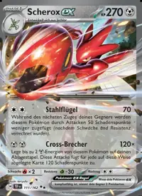 Scherox-ex 111/162 – Gewalten der Zeit (TEF), Pokémon-Karte Deutsch