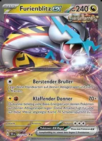Furienblitz-ex 123/162 – Gewalten der Zeit (TEF), Pokémon-Karte Deutsch