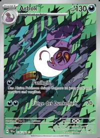 Arbok 176/162 – Gewalten der Zeit (TEF), Pokémon-Karte Deutsch