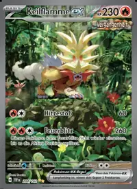 Keilflamme-ex 204/162 – Gewalten der Zeit (TEF), Pokémon-Karte Deutsch