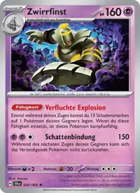 Zwirrfinst 020/064 – Nebel der Sagen (SFA), Pokémon-Karte Deutsch