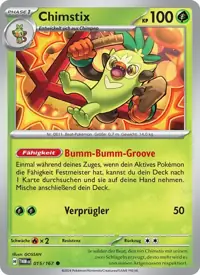 Chimstix 015/167 – Maskerade im Zwielicht (TWM), Pokémon-Karte Deutsch