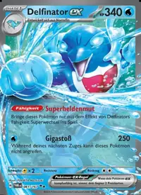 Delfinator-ex 061/167 – Maskerade im Zwielicht (TWM), Pokémon-Karte Deutsch