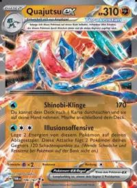 Quajutsu-ex 106/167 – Maskerade im Zwielicht (TWM), Pokémon-Karte Deutsch