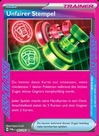 Unfairer Stempel 165/167 – Maskerade im Zwielicht (TWM), Pokémon-Karte Deutsch