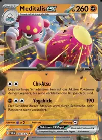 Meditalis-ex 080/142 – Stellarkrone (SCR), Pokémon-Karte Deutsch