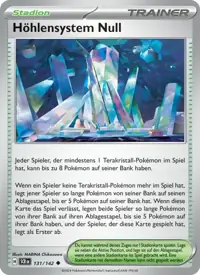 Höhlensystem Null 131/142 – Stellarkrone (SCR), Pokémon-Karte Deutsch