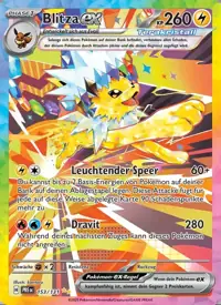 Blitza-ex 153/131 – Prismatische Entwicklungen (PRE), Pokémon-Karte Deutsch