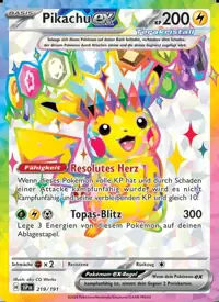 Pikachu-ex 219/191 – Stürmische Funken (SSP), Pokémon-Karte Deutsch