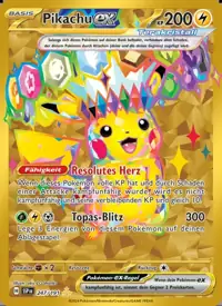 Pikachu-ex 247/191 – Stürmische Funken (SSP), Pokémon-Karte Deutsch