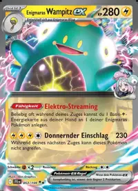 Enigmaras Wampitz-ex 053/159 – Reisegefährten (JTG), Pokémon-Karte Deutsch