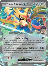 Hops Zacian-ex 111/159 – Reisegefährten (JTG), Pokémon-Karte Deutsch
