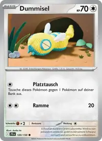Dummisel 120/159 – Reisegefährten (JTG), Pokémon-Karte Deutsch
