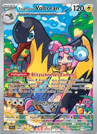 Enigmaras Voltrean 163/159 – Reisegefährten (JTG), Pokémon-Karte Deutsch