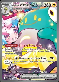 Enigmaras Wampitz-ex 183/159 – Reisegefährten (JTG), Pokémon-Karte Deutsch