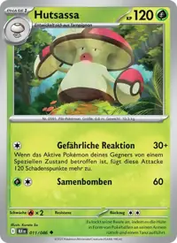 Hutsassa 011/086 – Schwarze Blitze (BLK), Pokémon-Karte Deutsch