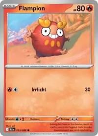 Flampion 013/086 – Schwarze Blitze (BLK), Pokémon-Karte Deutsch