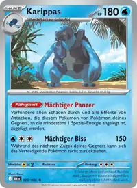 Karippas 023/086 – Schwarze Blitze (BLK), Pokémon-Karte Deutsch