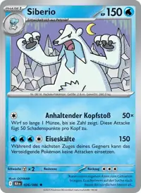 Siberio 026/086 – Schwarze Blitze (BLK), Pokémon-Karte Deutsch