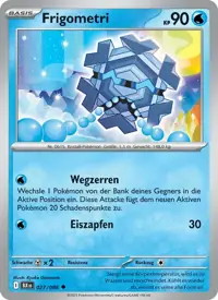 Frigometri 027/086 – Schwarze Blitze (BLK), Pokémon-Karte Deutsch