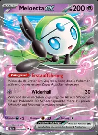 Meloetta-ex 044/086 – Schwarze Blitze (BLK), Pokémon-Karte Deutsch