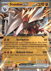Stalobor-ex 046/086 – Schwarze Blitze (BLK), Pokémon-Karte Deutsch