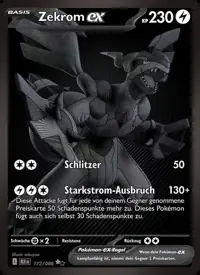 Zekrom-ex 172/086 – Schwarze Blitze (BLK), Pokémon-Karte Deutsch