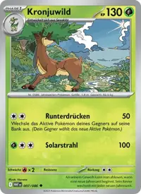Kronjuwild 007/086 – Weiße Flammen (WHT), Pokémon-Karte Deutsch