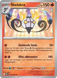 Skelabra 018/086 – Weiße Flammen (WHT), Pokémon-Karte Deutsch