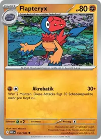 Flapteryx 050/086 – Weiße Flammen (WHT), Pokémon-Karte Deutsch