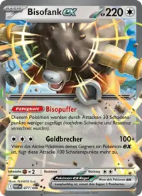 Bisofank-ex 077/086 – Weiße Flammen (WHT), Pokémon-Karte Deutsch