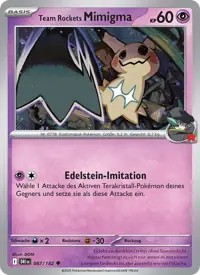Team Rockets Mimigma 087/182 – Normal, Pokémon-Karte Deutsch