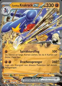 Cynthias Knakrack-ex 104/182 – Ewige Rivalen (DRI), Pokémon-Karte Deutsch