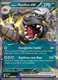 Peppers Mastifioso-ex 139/182 – Ewige Rivalen (DRI), Pokémon-Karte Deutsch