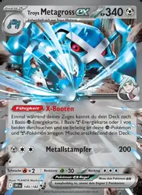 Troys Metagross-ex 145/182 – Ewige Rivalen (DRI), Pokémon-Karte Deutsch