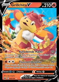 Grillchita V 022/159 – Zenit der Könige (CRZ), Pokémon-Karte Deutsch