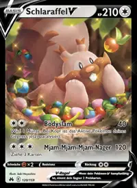 Schlaraffel V 120/159 – Zenit der Könige (CRZ), Pokémon-Karte Deutsch