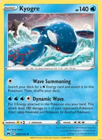 Kyogre 036/159 – Zenit der Könige (CRZ), Pokémon-Karte Englisch