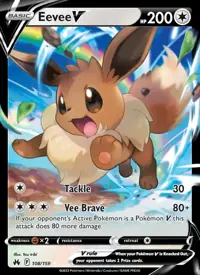 Evoli V 108/159 – Zenit der Könige (CRZ), Pokémon-Karte Englisch