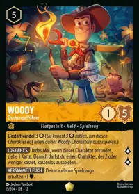 Woody - Dschungelführer 015 – Unbekannte Wildnis, Lorcana-Karte Deutsch